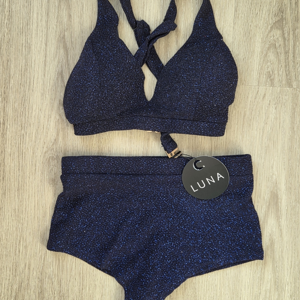 Lunalae Sparkly Navy Pole Set